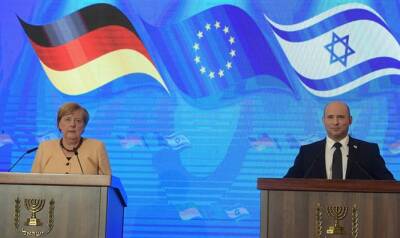 Нафтали Беннет - Ангела Меркель - Премьер-министр провел пресс-конференцию с канцлером Германии: Иран пытается подорвать стабильность в регионе - 7kanal.co.il - Израиль - Палестина - Германия - Иран
