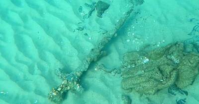 Находка на дне моря. У берегов Израиля аквалангист обнаружил 900-летний меч крестоносца (фото) - focus.ua - Израиль - Украина - Находка