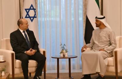Нафталь Беннет - Аль Бен-Заид - Впервые в истории премьер-министр Израиля находится с официальным визитом в ОАЭ - eadaily.com - Израиль - Эмираты - Абу-Даби
