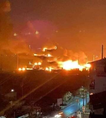 ВВС Израиля нанесли удар по порту Латакии в 15 км от российской авиабазы (видео) - free-news.su - Израиль - Иран - Сирия - Турция - Латакия - Видео