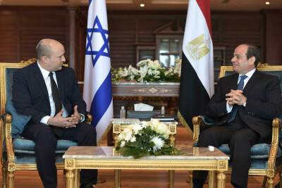 Яир Лапид - Почему на встрече Лапида с президентом Египта не было флага Израиля? - news.israelinfo.co.il - Израиль - Египет - Президент