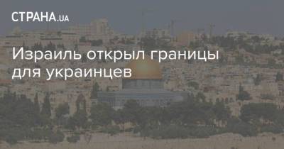 Израиль открыл границы для украинцев - strana.ua - Израиль - Украина