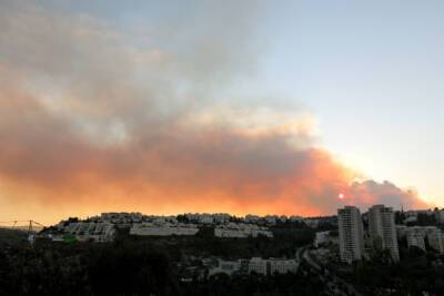 В окрестностях Иерусалима произошел мощный лесной пожар - nashe.orbita.co.il - Иерусалим