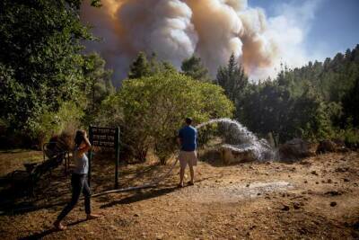 Пожар в пригороде Иерусалима полностью уничтожил винодельню местных ультраортодоксов - cursorinfo.co.il - Иерусалим