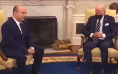 Джон Байден - Нафтали Беннетый - Байден уснул во время встречи с премьером Израиля - korrespondent.net - Израиль - Сша - Украина - Афганистан