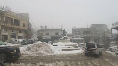 Видео: сильный снегопад на Голанах, в Иерусалиме готовы встретить бурю - vesty.co.il - Израиль - Иерусалим - Видео