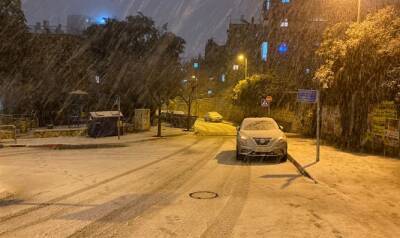 Снег и дождь пошли вечером в среду, 26 января, в Иерусалиме, Гуш-Эционе и Биньямине. И это только начало шторма “Элпис” - 7kanal.co.il - Израиль - Иерусалим - Моше