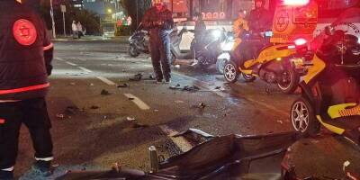 Тяжелая авария на 4 шоссе: 20-летний мотоциклист погиб, еще 5 человек ранены - detaly.co.il - Израиль