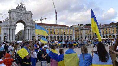 В городах Европы проходят многочисленные акции в поддержку Украины и признания рф страной-террористом - ru.slovoidilo.ua - Израиль - Германия - Украина - Англия - Португалия - Польша - Лиссабон