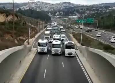 «Конвой свободы» добрался до Иерусалима, блокировав шоссе №1 - nashe.orbita.co.il - Израиль - Иерусалим - Канада - Оттава