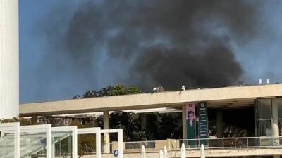 Израиль - Серьезный пожар произошел возле театра "Габима" в центре Тель-Авива - vesty.co.il - Израиль - Тель-Авив