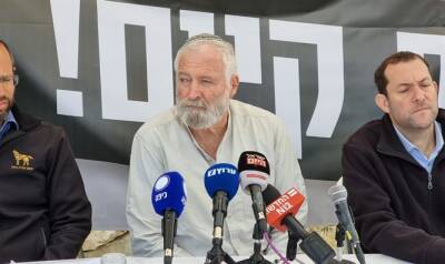 Беня Ганц - Давид Эльхаяни - Один из видных деятелей поселенческого движения Зеэв Хевер (Замбиш), молчавший долгое время, заявил, что нынешнее правительство должно уйти - 7kanal.co.il - Израиль