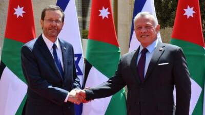 Ицхак Герцог - король Абдалла II (Ii) - Ицхак Рабин - Израиль - Президент Герцог прибыл с визитом в Иорданию и встретился с королем Абдаллой II - vesty.co.il - Израиль - Иордания - Амман