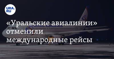 «Уральские авиалинии» отменили международные рейсы - ura.news - Израиль - Армения - Эмираты - Азербайджан - Екатеринбург
