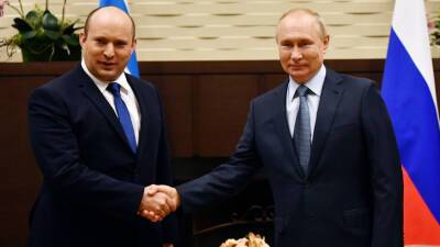 Владимир Путин - Дмитрий Песков - Путин на встрече с премьер-министром Израиля в Кремле обсудил ситуацию вокруг Украины - mir24.tv - Израиль - Россия - Москва - Украина