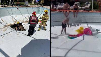 Двое мужчин провалились под землю во время праздника в бассейне возле Рамле - vesty.co.il - Израиль - Кармей-Йосеф
