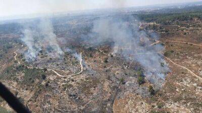 Израиль - Крупный пожар возле Модиина: огонь распространяется в сторону заповедника - vesty.co.il - Израиль
