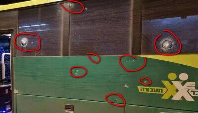Биньямин Исраэль - Под Офрой обстрелян автобус "Эгеда", восемь пуль в корпусе - 9tv.co.il - Израиль - Иерусалим