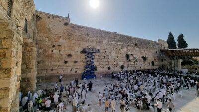 Перед осенними праздниками: в Израиле проверили на прочность Стену плача - 9tv.co.il - Израиль - Иерусалим