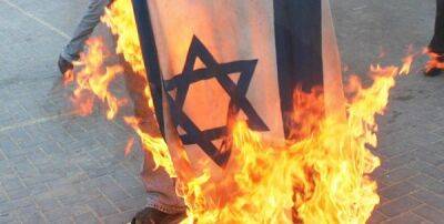 Алон Ушпиз - Демонстранты сжигают израильский флаг. Марокканцы решительно против нормализации отношений с Израиле - isroe.co.il - Израиль - Марокко