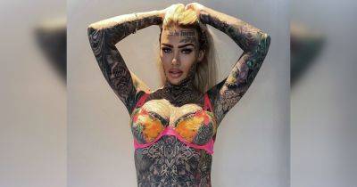 Потратила €40 000: самая татуированная женщина Великобритании показала фото "до" (фото) - focus.ua - Украина - Англия