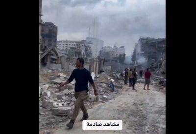 Даниэль Хагари - Палестинцы в шоке от полностью снесенных престижных кварталов Газы - mignews.net