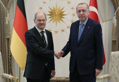 Йоав Галант - Абдель Фаттахом - Реджеп Тайип Эрдоган - Тамим Бин Аль-Тани - Олаф Шольц - Канцлер Германии встретится с президентом Турции - trend.az - Израиль - Египет - Катар - Германия - Турция
