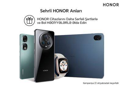 Aкция от HONOR: Sehirli HONOR Anları - trend.az - Азербайджан