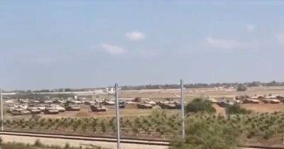 Ждут команды: ЦАХАЛ собрал ударную колонну военной техники возле сектора Газа (видео) - focus.ua - Израиль - Украина - Хамас - Газа - Видео