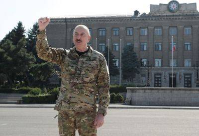 Ильхам Алиев - Алиев - Президент Ильхам Алиев: Когда наши земли были захвачены, все основные силы поддержали Армению, и сегодняшняя история это еще раз показывает - trend.az - Армения - Азербайджан - Президент - Ханкенди