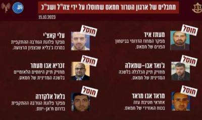 Шесть главарей террористического вторжения 7 октября ликвидированы ЦАХАЛем - mignews.net - Израиль - Газа - 7 Октября