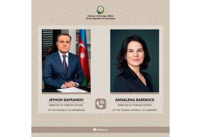 Джейхун Байрамов - Анналеной Бербок - Существуют реальные шансы для подписания мирного договора между Азербайджаном и Арменией - Джейхун Байрамов - trend.az - Германия - Армения - Азербайджан