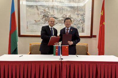 Парвиз Шахбазов - Азербайджан - Азербайджан и Китай подписали меморандум о взаимопонимании в сферах электроэнергетики (ФОТО) - trend.az - Китай - Азербайджан