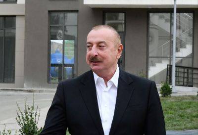 Ильхам Алиев - Алиев - Президент Ильхам Алиев на встрече с жителями Физули еще раз выразил уважение к памяти шехидов - trend.az - Азербайджан - Президент - Физули