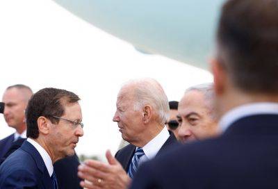 Джон Байден - Джон Кирби - Джо Байден - Прилетел: Джо Байден стал первым президентом США, посетившим Израиль во время войны - 9tv.co.il - Израиль - Тель-Авив - Иерусалим - Сша - Вашингтон - Президент - Джо Байден