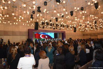 Гейдар Алиев - В Баку проходит VI Съезд азербайджанских женщин (ФОТО) - trend.az - Турция - Азербайджан - Таджикистан - Узбекистан - Баку