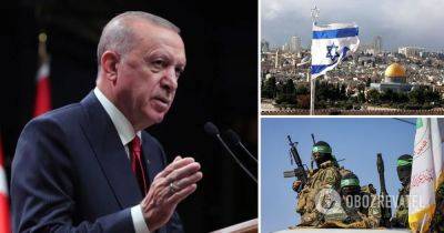 Реджеп Тайип Эрдоган - Война Израиль – Эрдоган заявил, что не считает ХАМАС террористами и отменил визит в Израиль - obozrevatel.com - Израиль - Турция - Президент