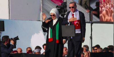 Реджеп Тайип Эрдоган - На многотысячном митинге в Стамбуле. Эрдоган назвал главным виновником «резни в секторе Газа» Запад и упомянул об Украине - nv.ua - Израиль - Палестина - Украина - Турция - Стамбул