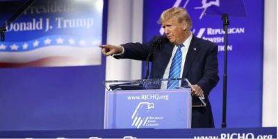 Джон Байден - Дональд Трамп - Трамп посетил еврейский конгресс в знаменитом казино Лас-Вегаса и пообещал «остановить Третью мировую войну» - nv.ua - Израиль - Россия - Сша - Украина - Китай - Президент