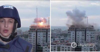 Израиль Палестина война – попадание в Palestine Tower попало в прямой эфир – видео - obozrevatel.com - Израиль - Палестина - Тель-Авив - Видео