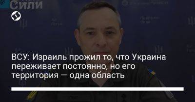 Дмитрий Лубинец - Юрий Игнат - ВСУ: Израиль прожил то, что Украина переживает постоянно, но его территория — одна область - liga.net - Израиль - Россия - Украина