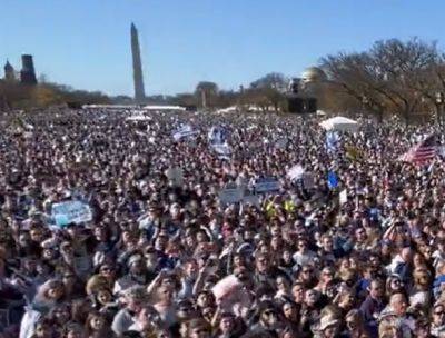В Вашингтоне проходит крупнейший митинг в поддержку Израиля - nashe.orbita.co.il - Израиль - Сша - Вашингтон - Вашингтон - Президент