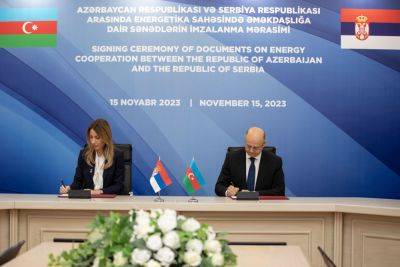 Парвиз Шахбазов - Дубравка Джедович Ханданович - Азербайджан - Азербайджан и Сербия подписали соглашение о поставке природного газа - trend.az - Сербия - Азербайджан - Президент - Газа