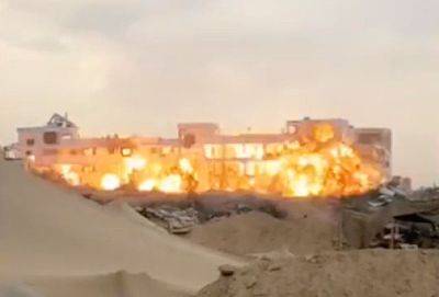 ЦАХАЛ взорвал здание парламента ХАМАС в Газе - видео - apostrophe.ua - Израиль - Украина - Видео