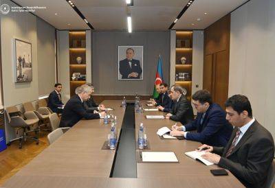 Джейхун Байрамов - Джейхун Байрамов обсудил развитие связей в сфере интеллектуальной собственности с президентом Евразийского патентного ведомства - trend.az - Азербайджан - Президент