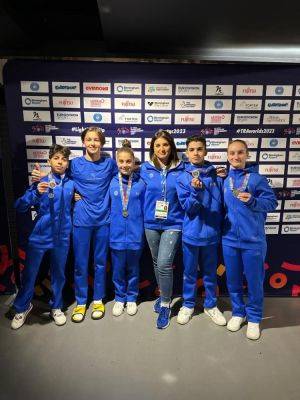 Азербайджанские гимнасты завоевали медали на Всемирных соревнованиях среди возрастных групп в Бирмингеме (ФОТО) - trend.az - Англия - Азербайджан