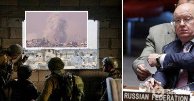 Василий Небензя - Война Израиль Палестина – Небензя заявил, что Израиль не имеет права на самооборону в войне с ХАМАС - obozrevatel.com - Израиль - Палестина - Россия - Тель-Авив - Сша - Украина