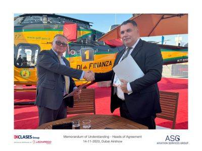 «ASG Helicopter Services» и «Exclases Group» подписали меморандум о приобретении трех вертолетов нового поколения компании «Leonardo» (ФОТО) - trend.az - Эмираты - Азербайджан - Dubai - Президент
