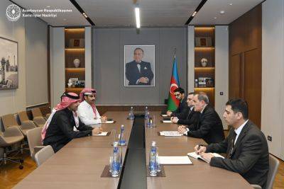 Джейхун Байрамов - Джейхун Байрамов принял посла Катара по случаю завершения его дипмиссии - trend.az - Катар - Азербайджан
