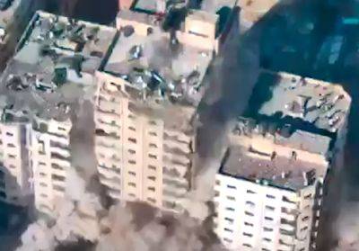 Видео: ЦАХАЛ уничтожил командный пункт и штаб разведки ХАМАС - nashe.orbita.co.il - Видео